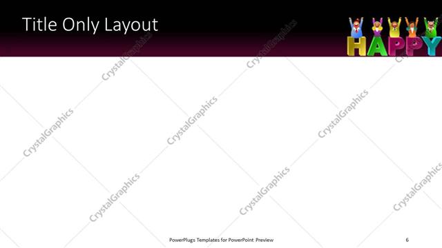 Title Only presentation slide layout