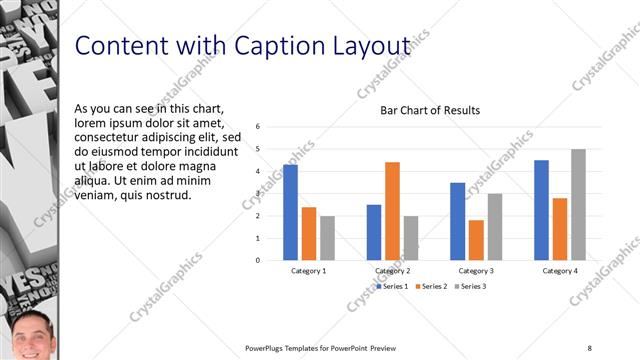Content with Caption presentation slide layout