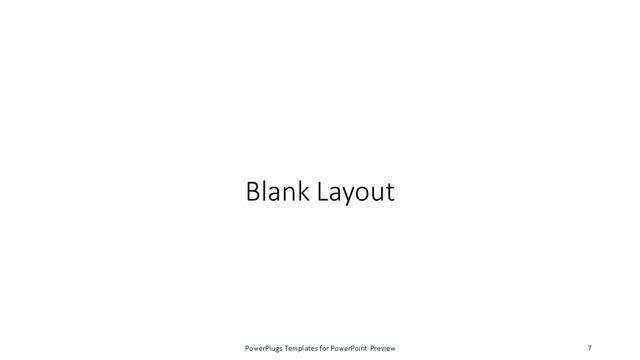 Blank presentation slide layout