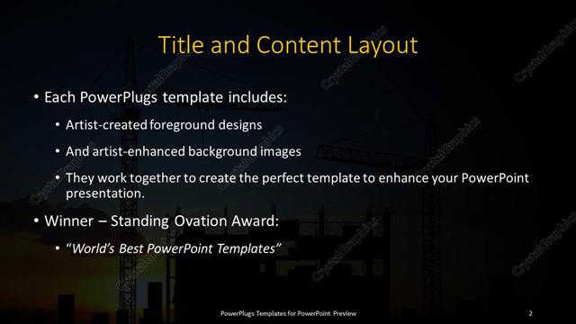 Title and Content presentation slide layout