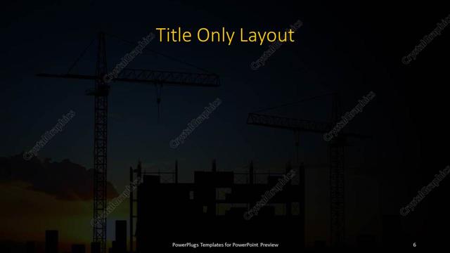 Title Only presentation slide layout