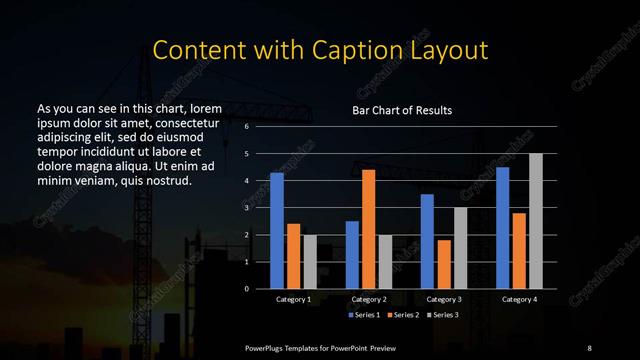 Content with Caption presentation slide layout