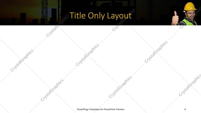 Title Only presentation slide layout
