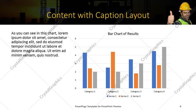 Content with Caption presentation slide layout