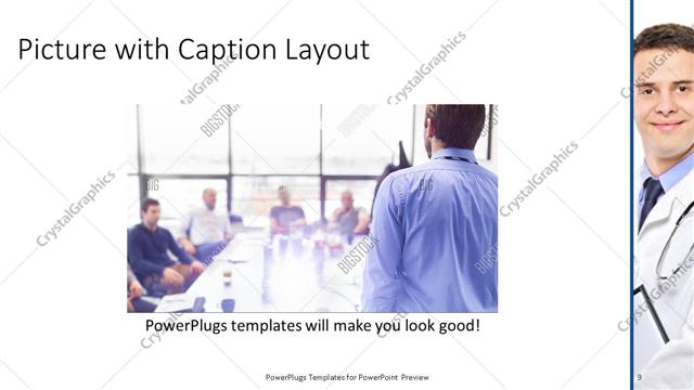 Picture with Caption presentation slide layout
