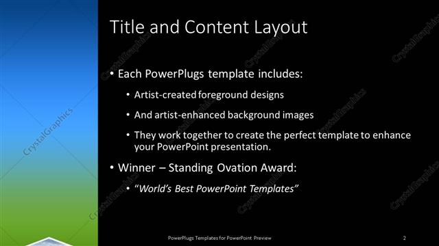 Title and Content presentation slide layout
