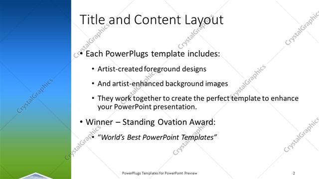 Title and Content presentation slide layout