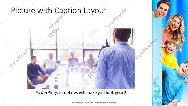 Picture with Caption presentation slide layout