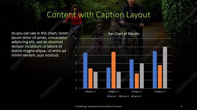 Content with Caption presentation slide layout