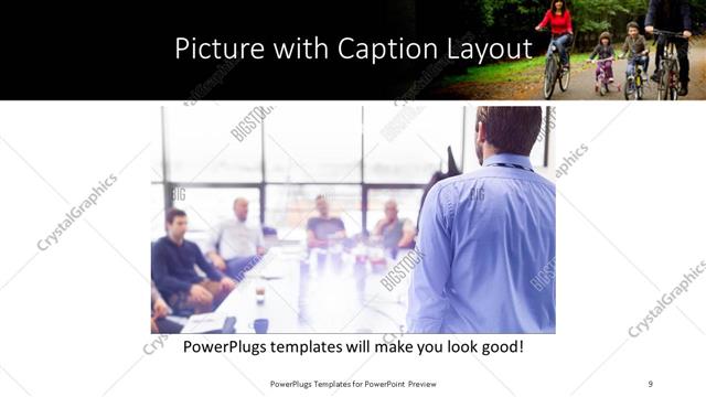 Picture with Caption presentation slide layout