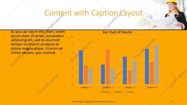 Content with Caption presentation slide layout