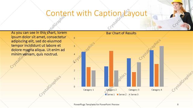 Content with Caption presentation slide layout