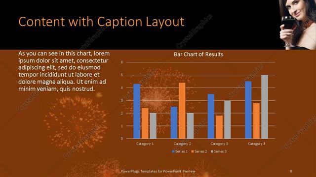 Content with Caption presentation slide layout