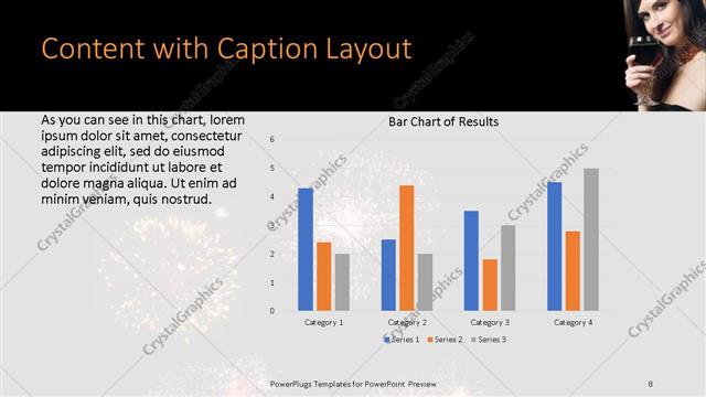 Content with Caption presentation slide layout
