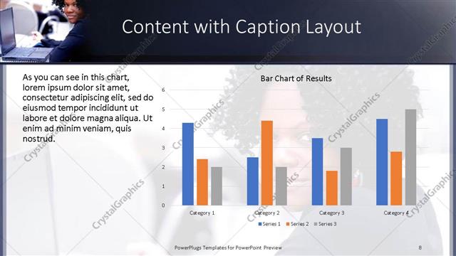Content with Caption presentation slide layout