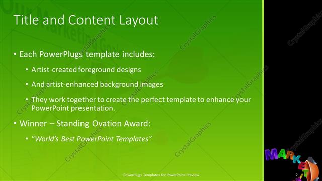 Title and Content presentation slide layout