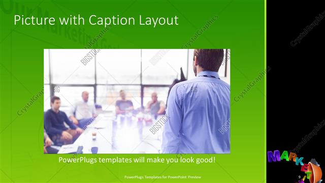 Picture with Caption presentation slide layout
