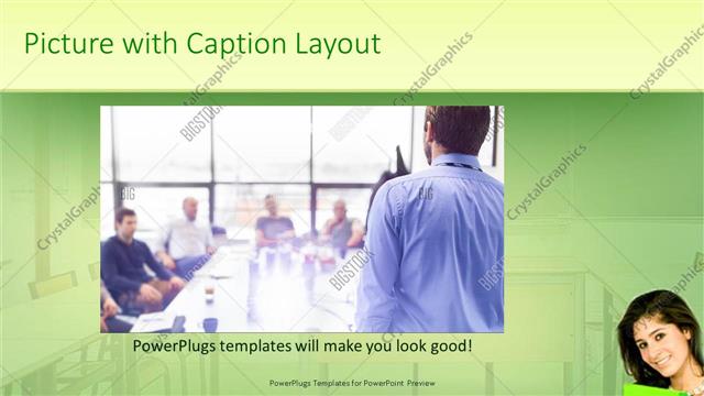 Picture with Caption presentation slide layout