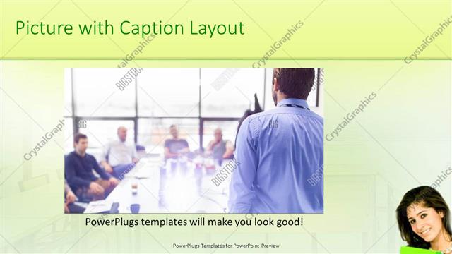 Picture with Caption presentation slide layout