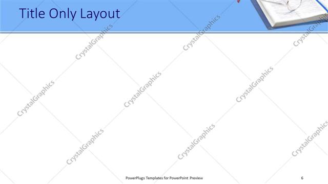 Title Only presentation slide layout