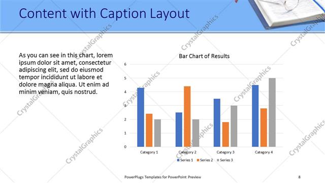Content with Caption presentation slide layout