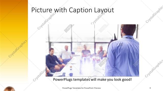 Picture with Caption presentation slide layout