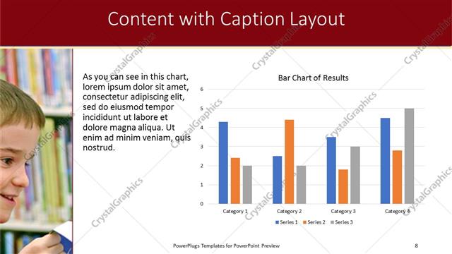 Content with Caption presentation slide layout