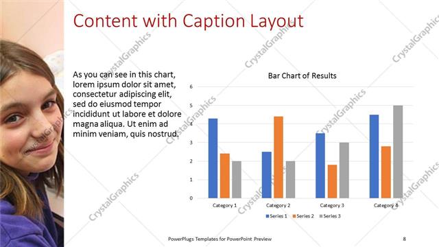 Content with Caption presentation slide layout