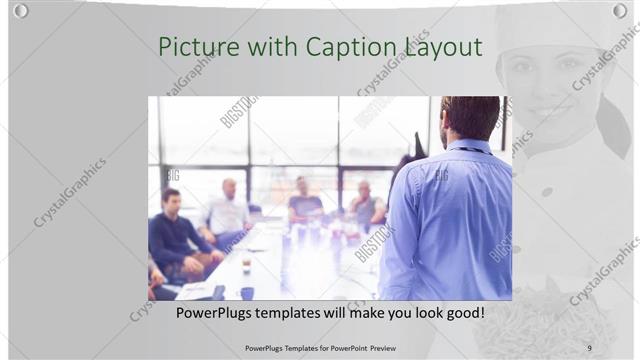 Picture with Caption presentation slide layout