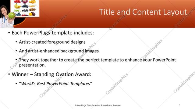 Title and Content presentation slide layout