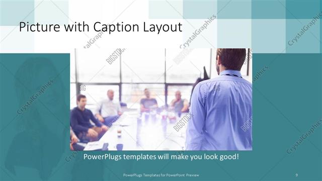 Picture with Caption presentation slide layout