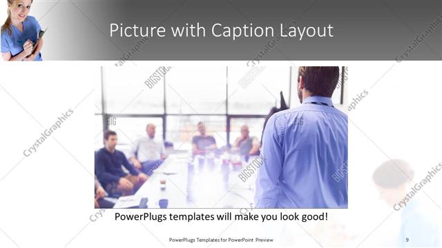 Picture with Caption presentation slide layout