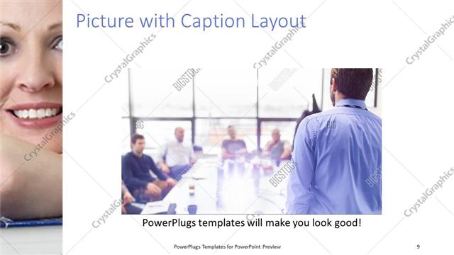 Picture with Caption presentation slide layout