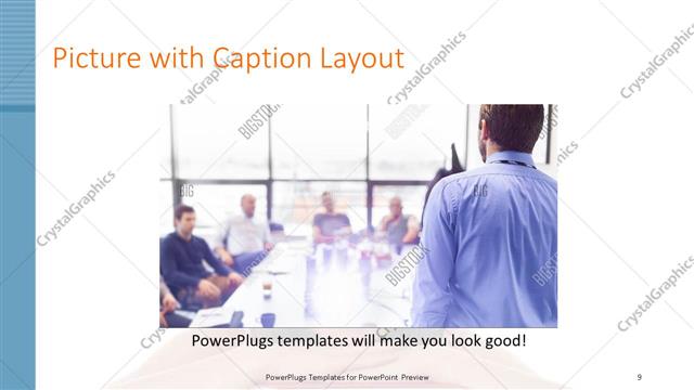 Picture with Caption presentation slide layout