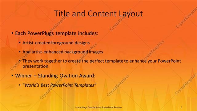 Title and Content presentation slide layout