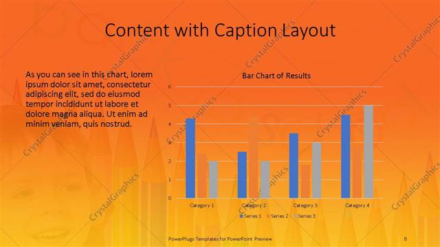 Content with Caption presentation slide layout