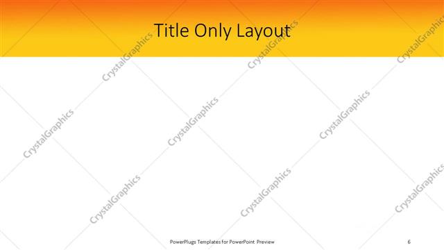 Title Only presentation slide layout