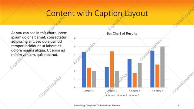 Content with Caption presentation slide layout