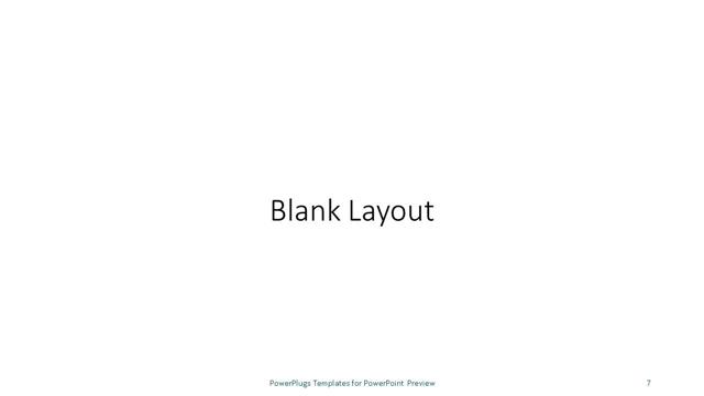 Blank presentation slide layout