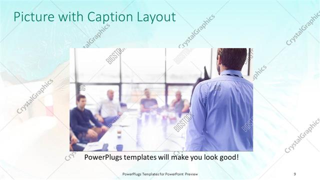 Picture with Caption presentation slide layout