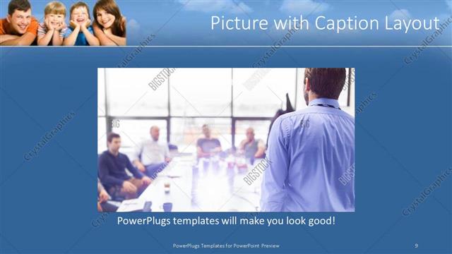 Picture with Caption presentation slide layout