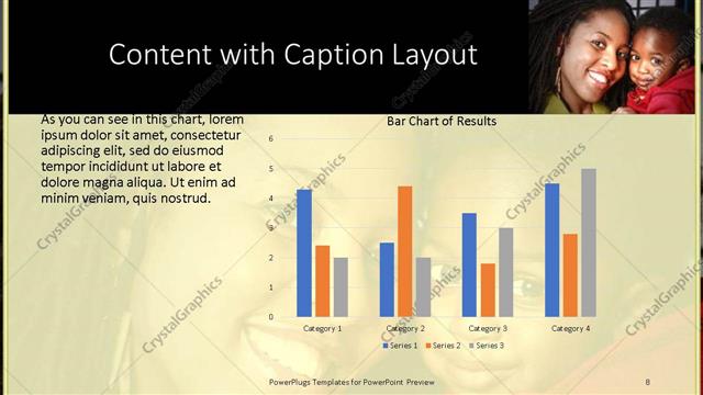 Content with Caption presentation slide layout