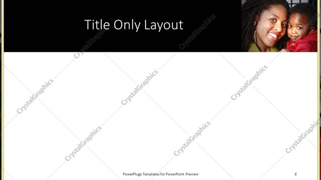Title Only presentation slide layout