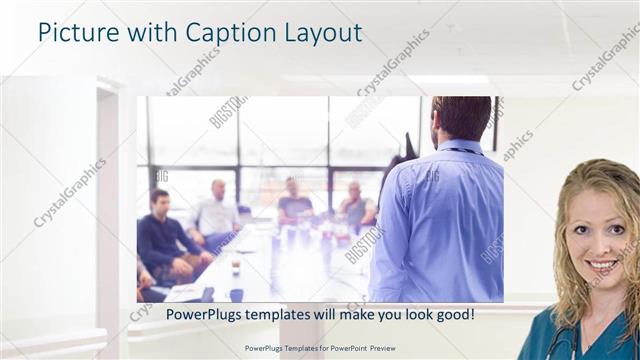 Picture with Caption presentation slide layout