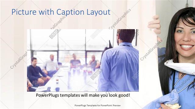 Picture with Caption presentation slide layout