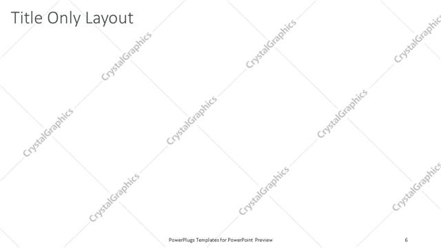 Title Only presentation slide layout