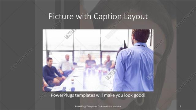 Picture with Caption presentation slide layout