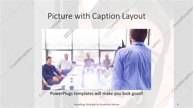 Picture with Caption presentation slide layout