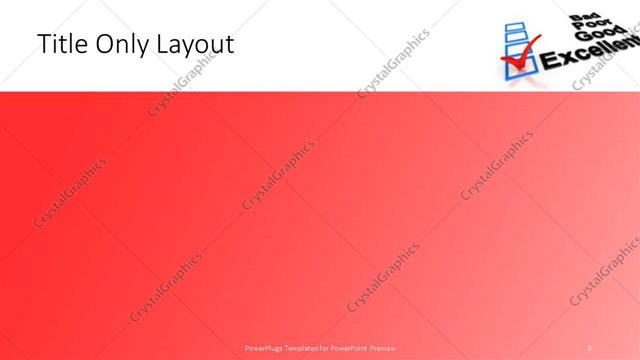 Title Only presentation slide layout