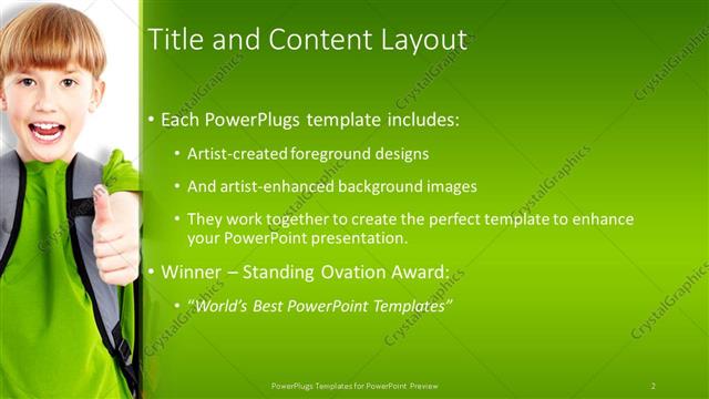 Title and Content presentation slide layout